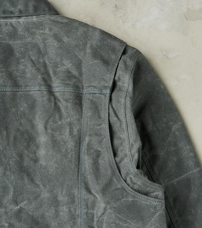 Riders Jacket - 10oz Martexin Waxed Army Duck - Charcoal