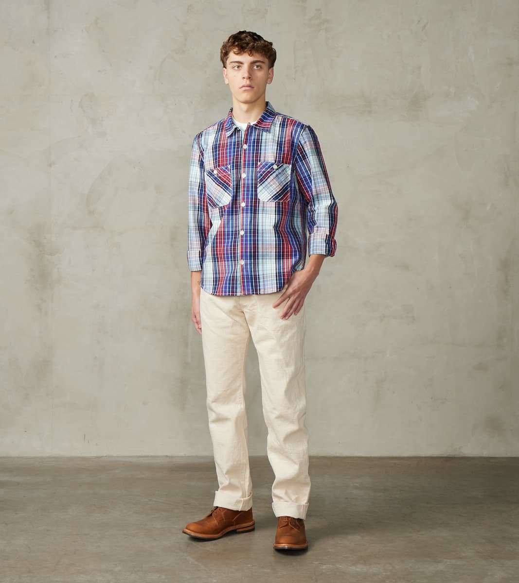 Dayton - Japanese Broadcloth - Bonneville Blue Check