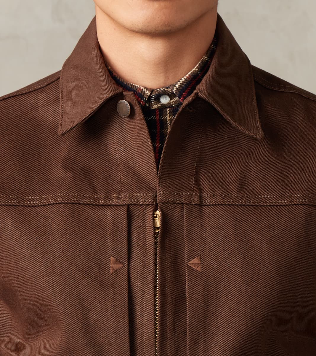Faro Jacket - 15oz Japanese Denim - Dark Brown