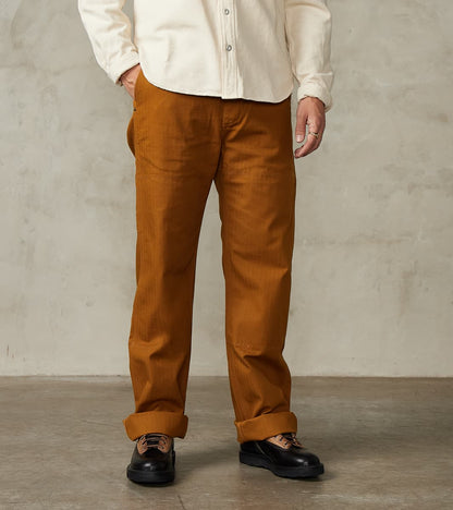 Freenote Cloth Ortega Pant - 13oz Japanese Herringbone Twill - Rust