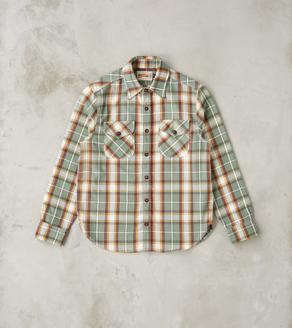 Freenote Cloth Wells - Japanese Twill - Aloe Green Plaid