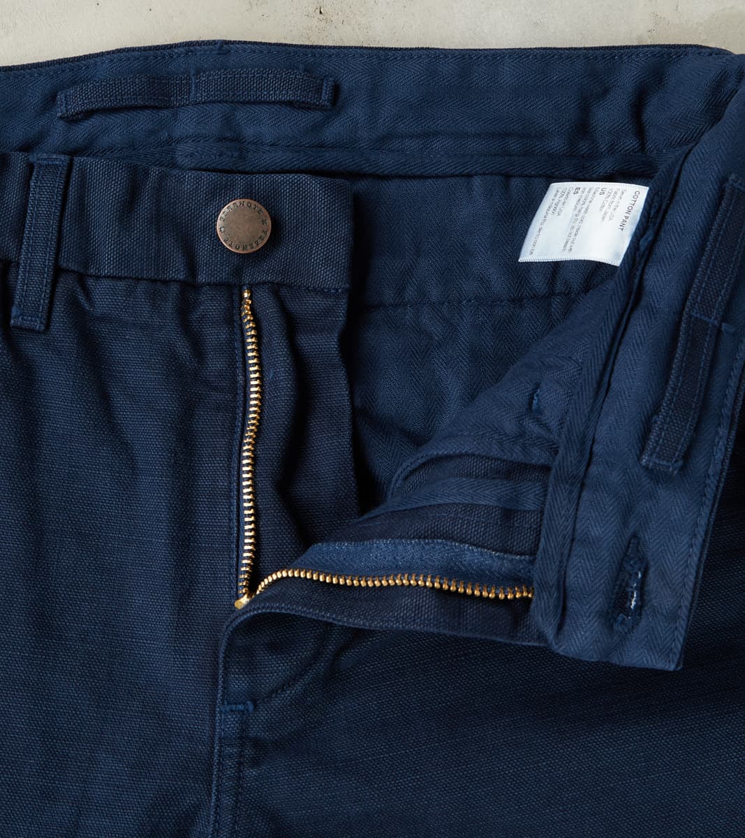 Workers Chino - 14oz Japanese Military Slub Canvas - Navy