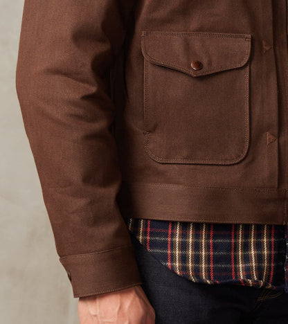 Faro Jacket - 15oz Japanese Denim - Dark Brown