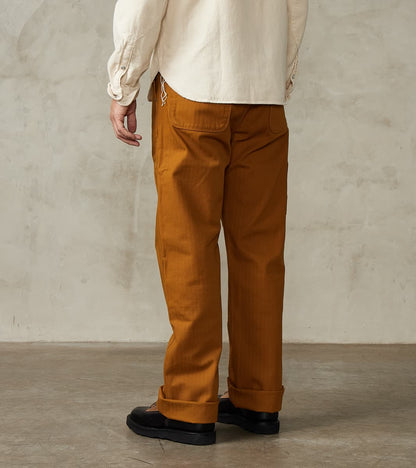Ortega Pant - 13oz Japanese Herringbone Twill - Rust