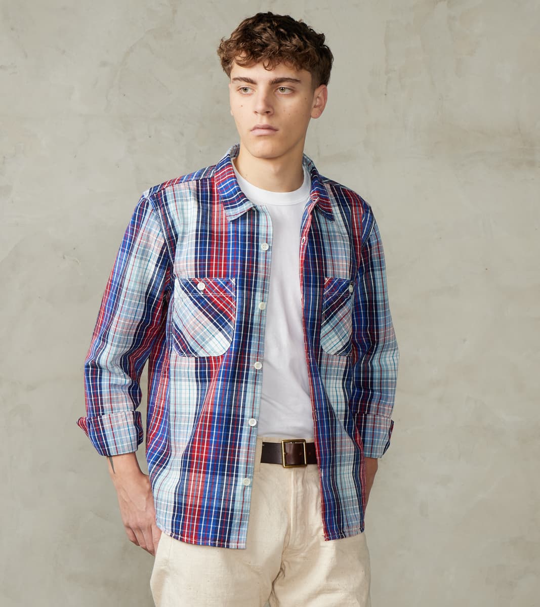 Freenote Cloth Dayton - Japanese Broadcloth - Bonneville Blue Check