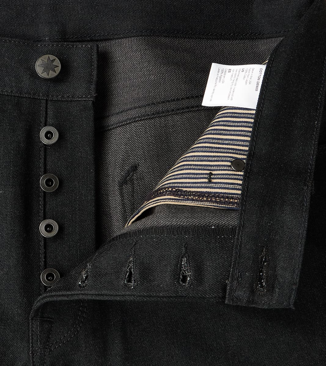 Belford - Straight - 14.25oz Black x Grey