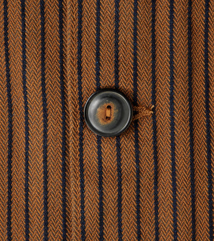 Midway - Japanese Herringbone Dobby - Brown & Indigo