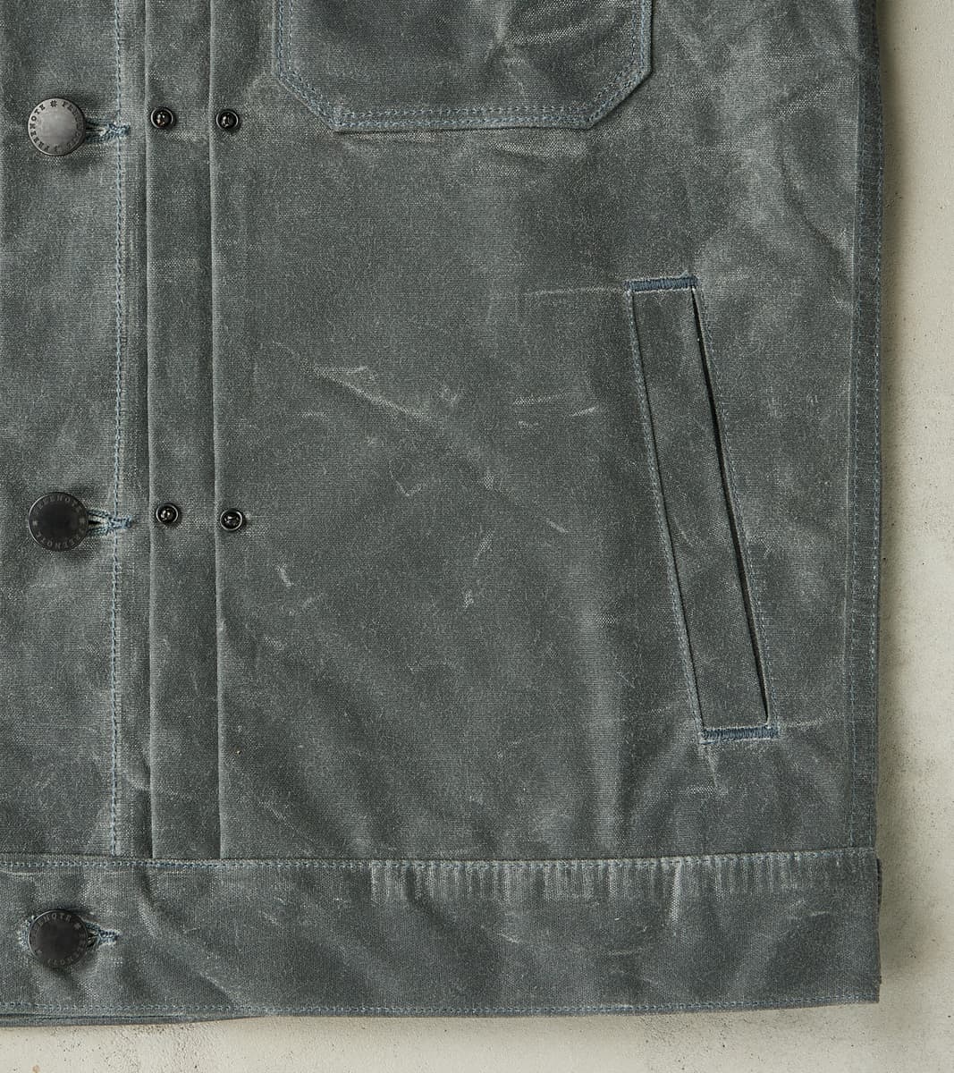 Riders Jacket - 10oz Martexin Waxed Army Duck - Charcoal