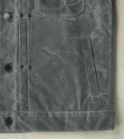 Riders Jacket - 10oz Martexin Waxed Army Duck - Charcoal