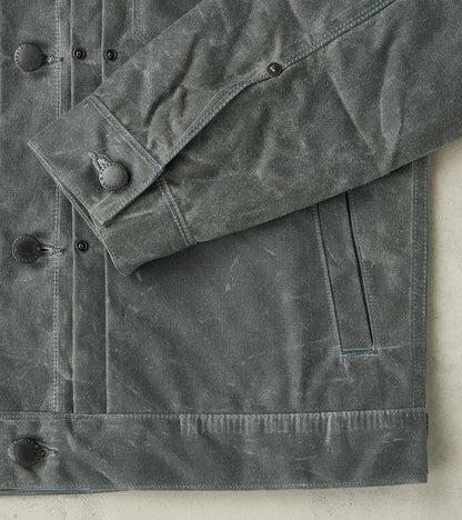 Riders Jacket - 10oz Martexin Waxed Army Duck - Charcoal