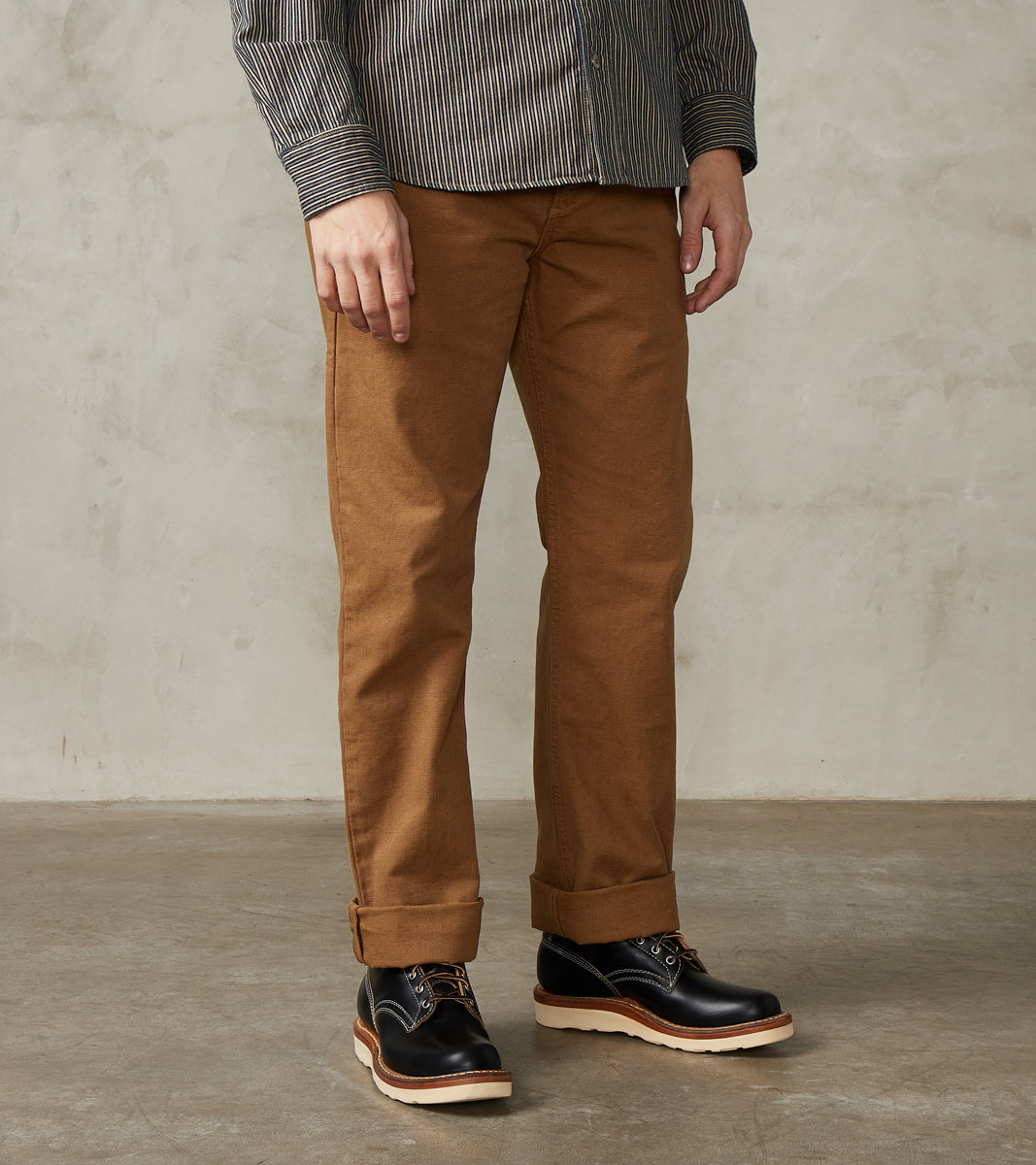 Freenote Cloth Deck Pant - 14oz Japanese Military Slub Canvas - Tan