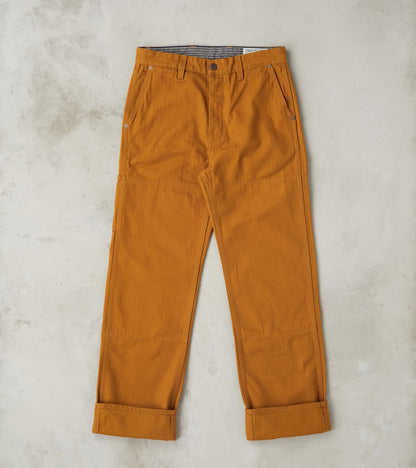 Freenote Cloth Ortega Pant - 13oz Japanese Herringbone Twill - Rust