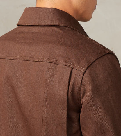Faro Jacket - 15oz Japanese Denim - Dark Brown