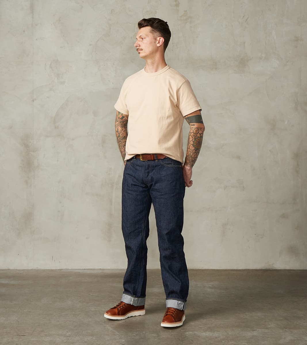 SJST-SC01 Japanese Cotton Short Sleeve T-Shirt - Kuri Light