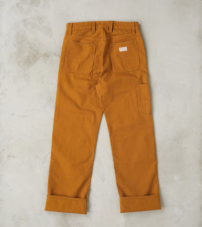 Ortega Pant - 13oz Japanese Herringbone Twill - Rust