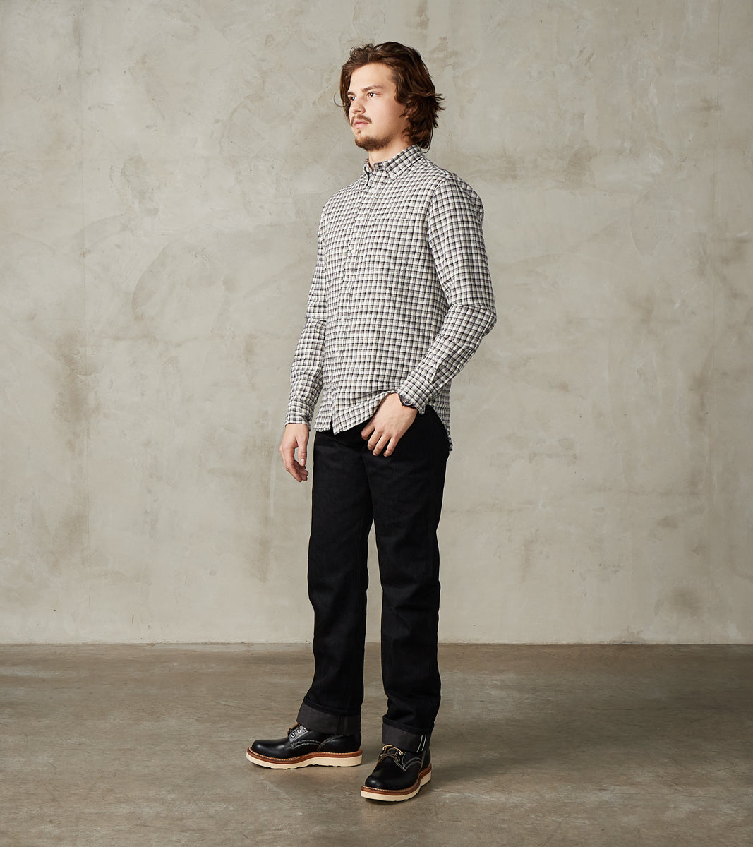 Belford - Straight - 14.25oz Black x Grey