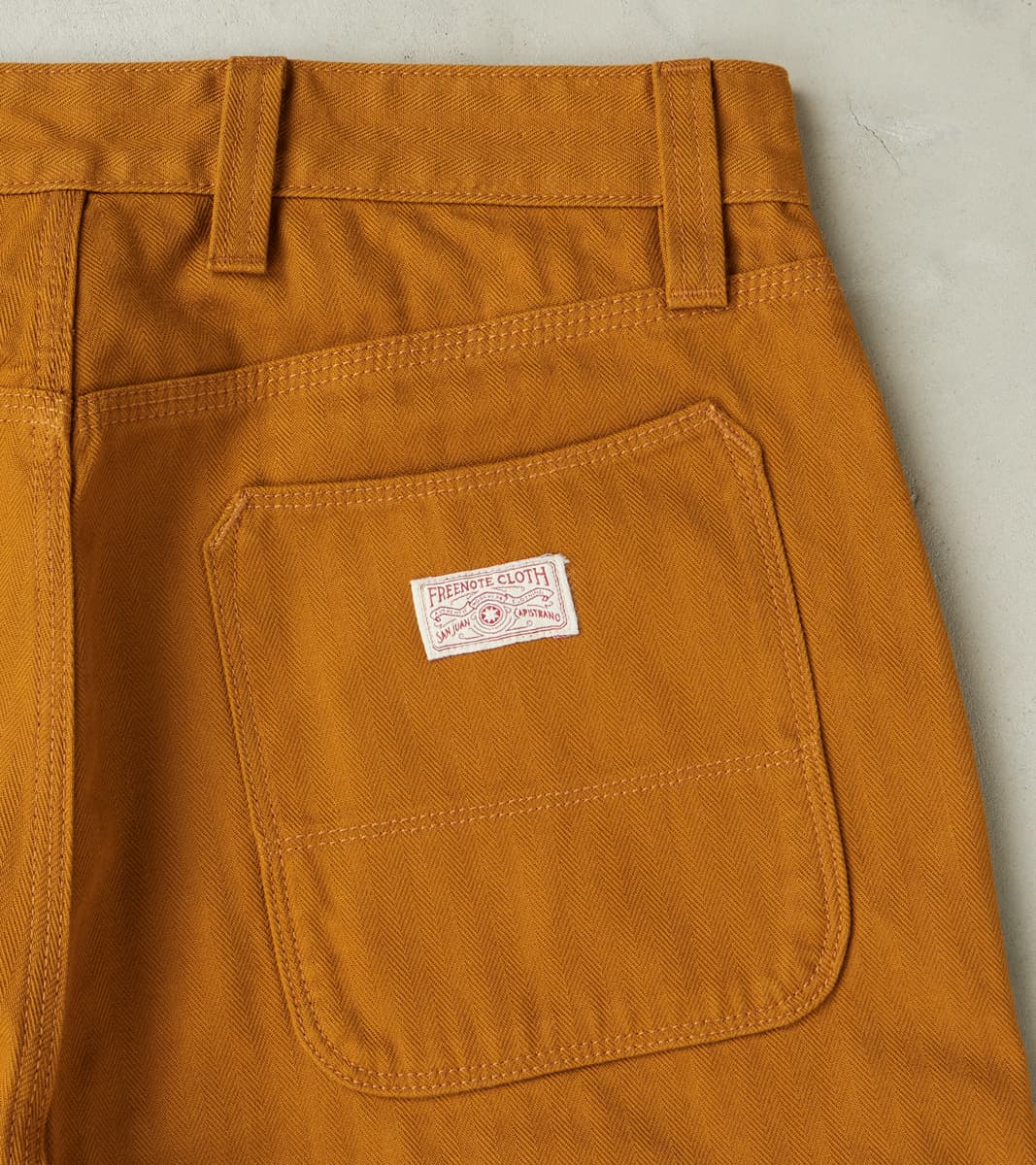 Ortega Pant - 13oz Japanese Herringbone Twill - Rust