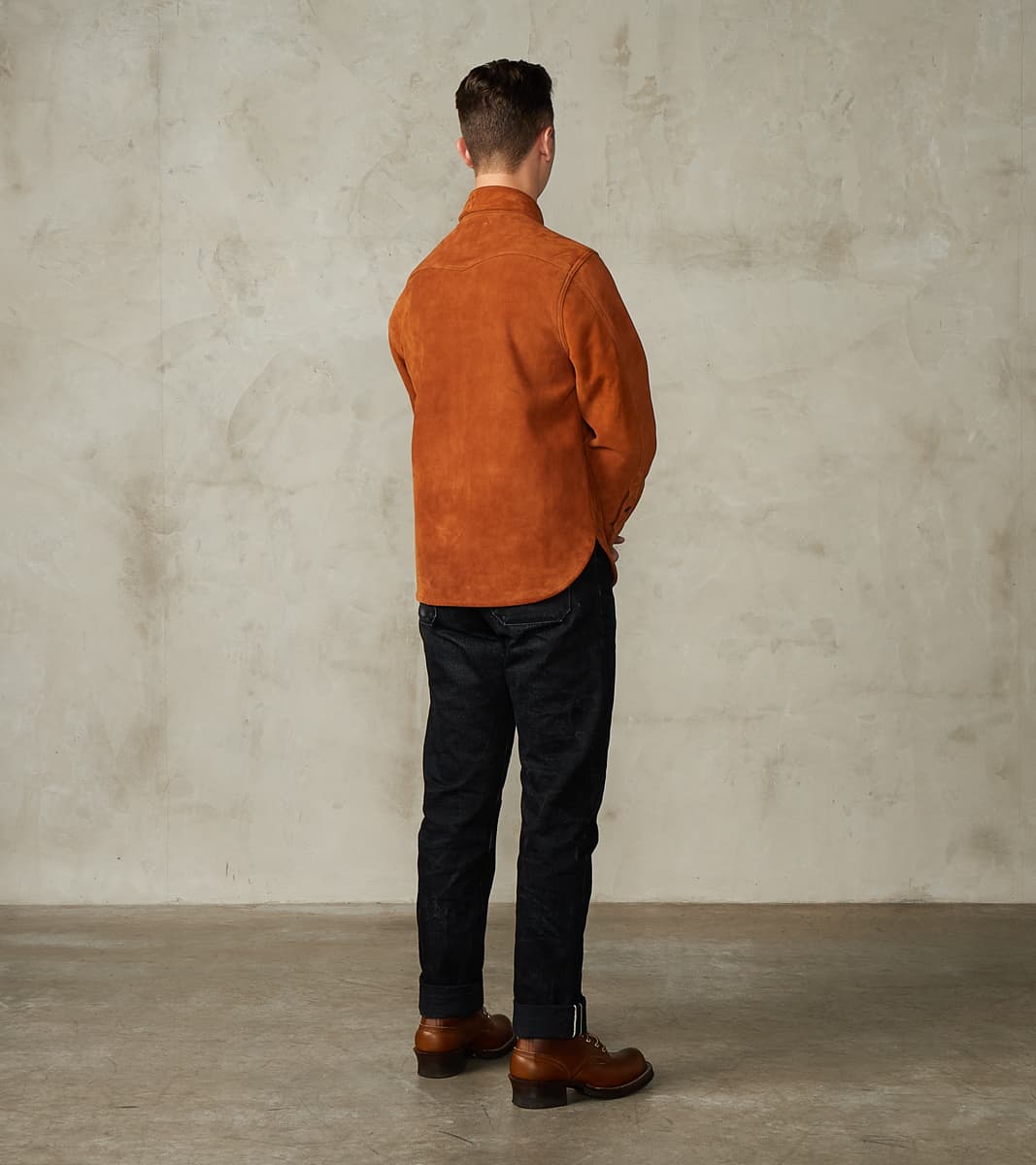 Western Leather Scout - Italian Reversed Deerskin - Harvest Brown