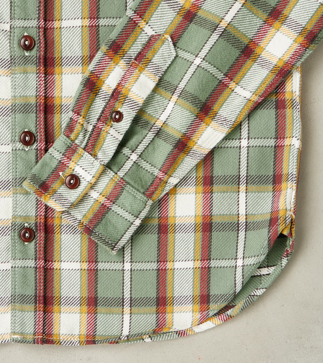 Wells - Japanese Twill - Aloe Green Plaid