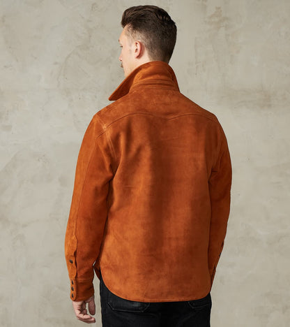 Western Leather Scout - Italian Reversed Deerskin - Harvest Brown