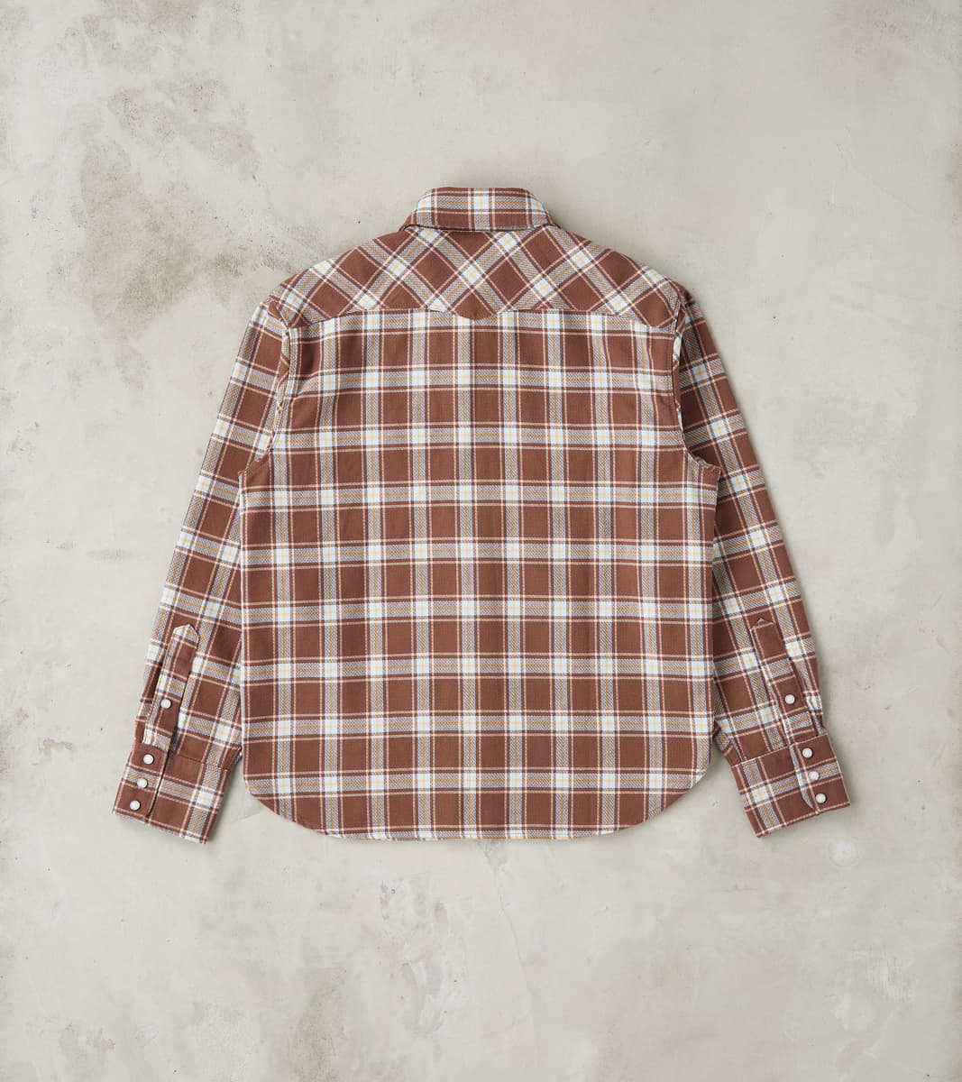 Western Scout - Archive Japanese Twill - Brown Plaid