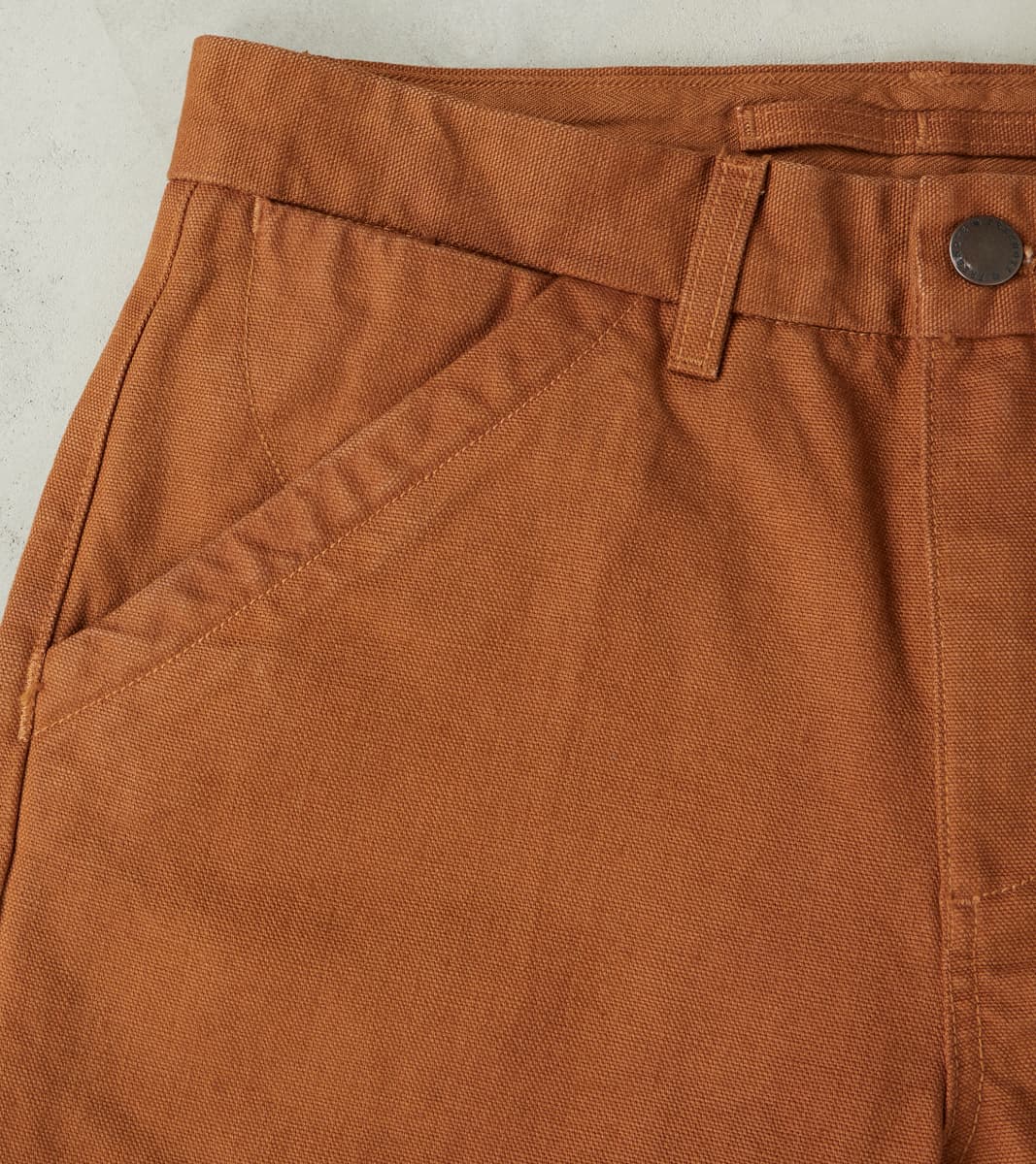 Workers Chino - 14oz Japanese Military Slub Canvas - Rust