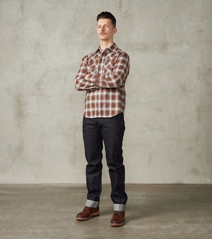 Western Scout - Archive Japanese Twill - Brown Plaid