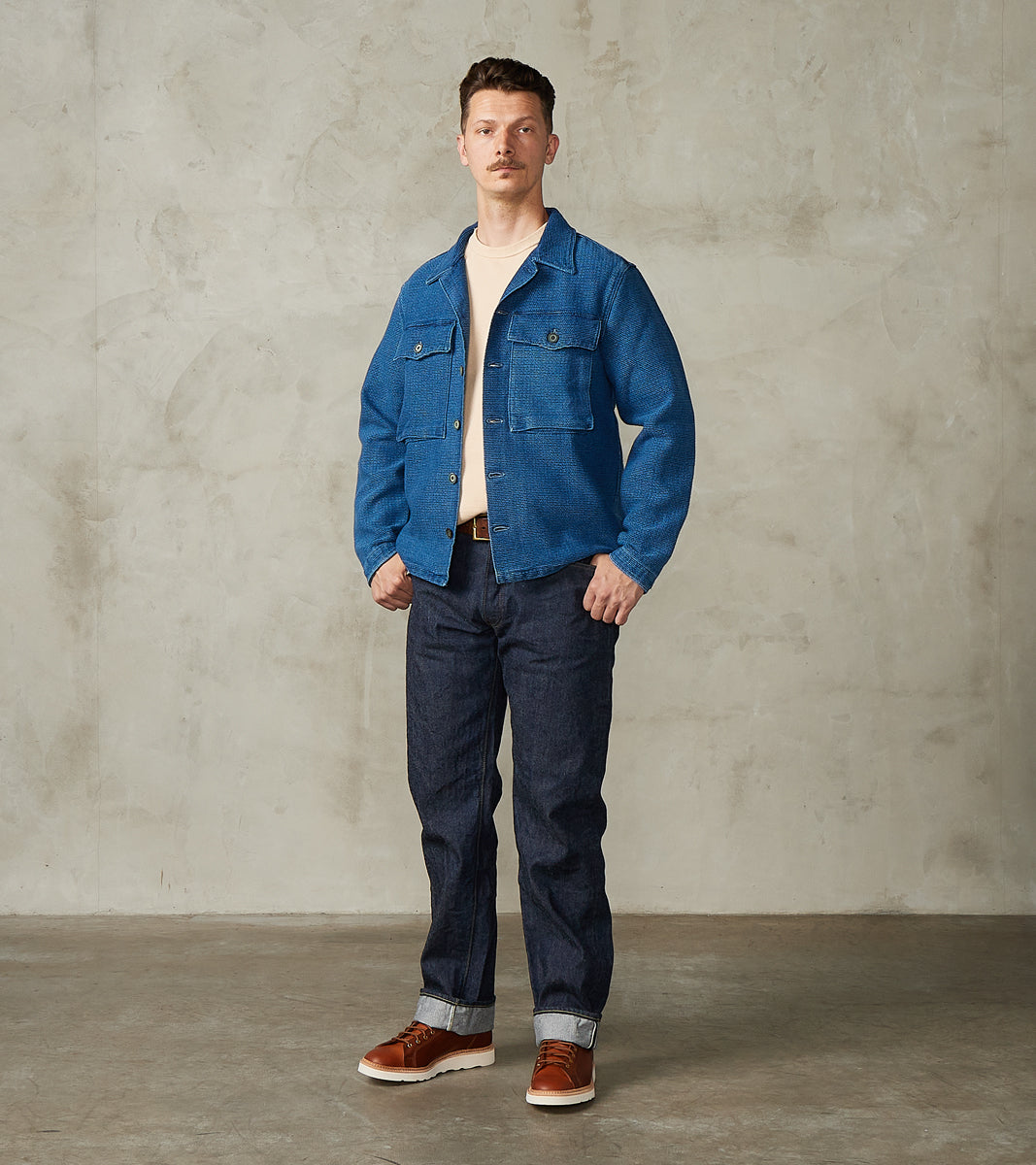 Freenote Cloth Midway - Japanese Sashiko - Two Year Wash Indigo