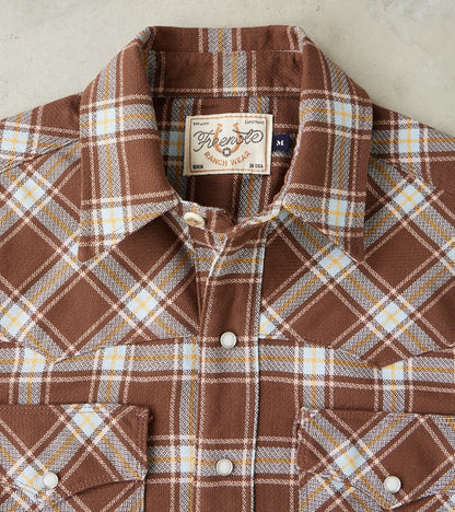 Western Scout - Archive Japanese Twill - Brown Plaid
