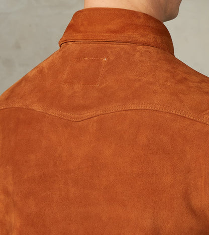 Western Leather Scout - Italian Reversed Deerskin - Harvest Brown