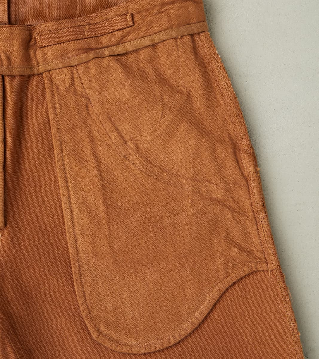 Workers Chino - 14oz Japanese Military Slub Canvas - Rust