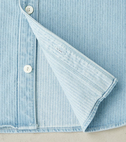 Rancho - Japanese Bedford Cord - Bleach Indigo
