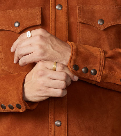 Western Leather Scout - Italian Reversed Deerskin - Harvest Brown
