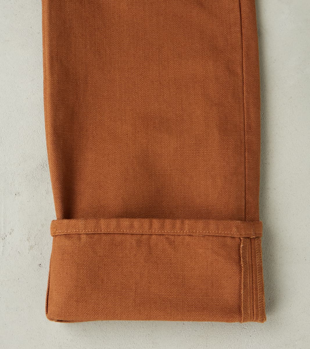 Workers Chino - 14oz Japanese Military Slub Canvas - Rust