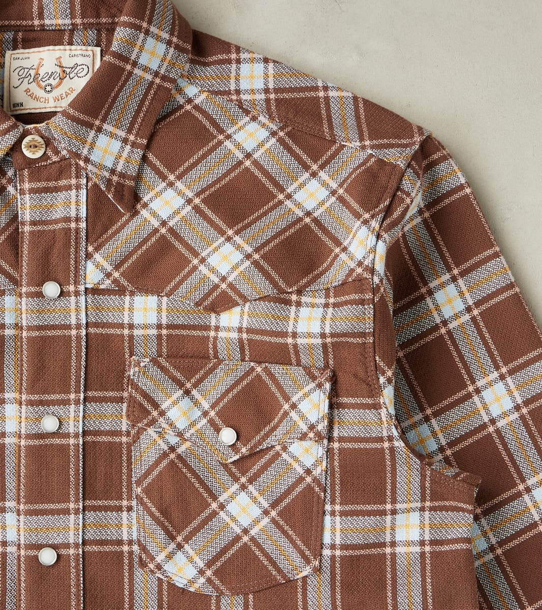 Western Scout - Archive Japanese Twill - Brown Plaid