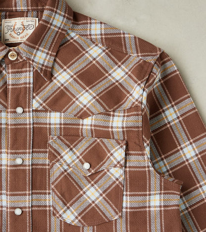 Western Scout - Archive Japanese Twill - Brown Plaid