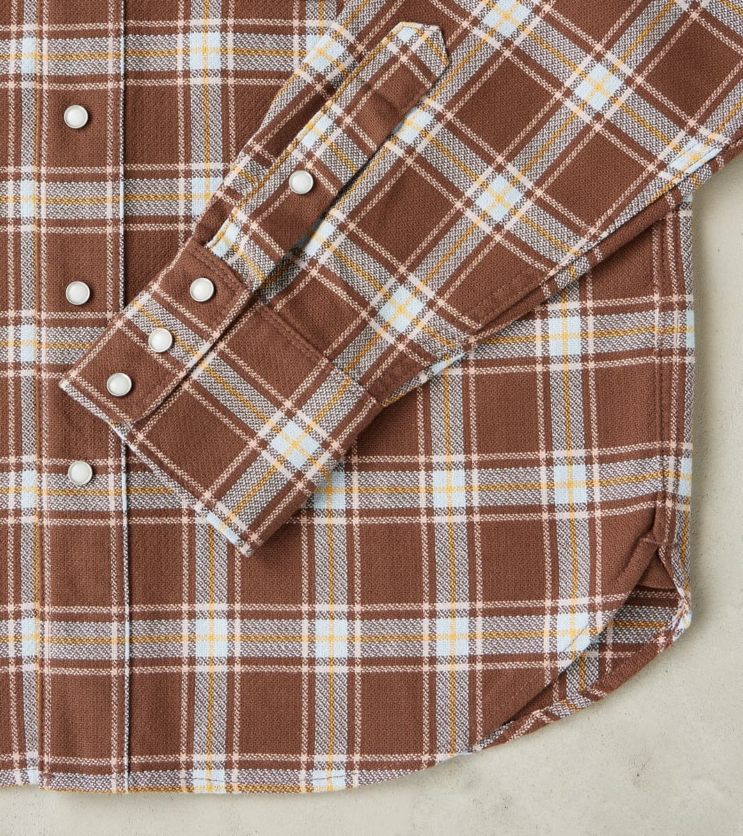 Western Scout - Archive Japanese Twill - Brown Plaid