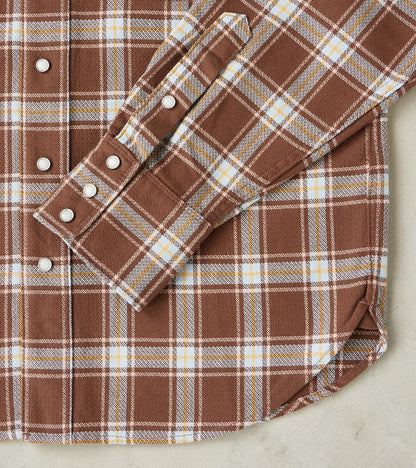 Western Scout - Archive Japanese Twill - Brown Plaid