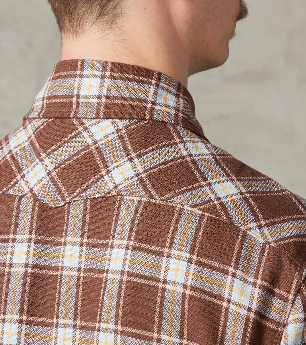 Western Scout - Archive Japanese Twill - Brown Plaid