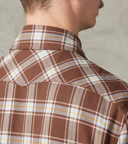 Western Scout - Archive Japanese Twill - Brown Plaid