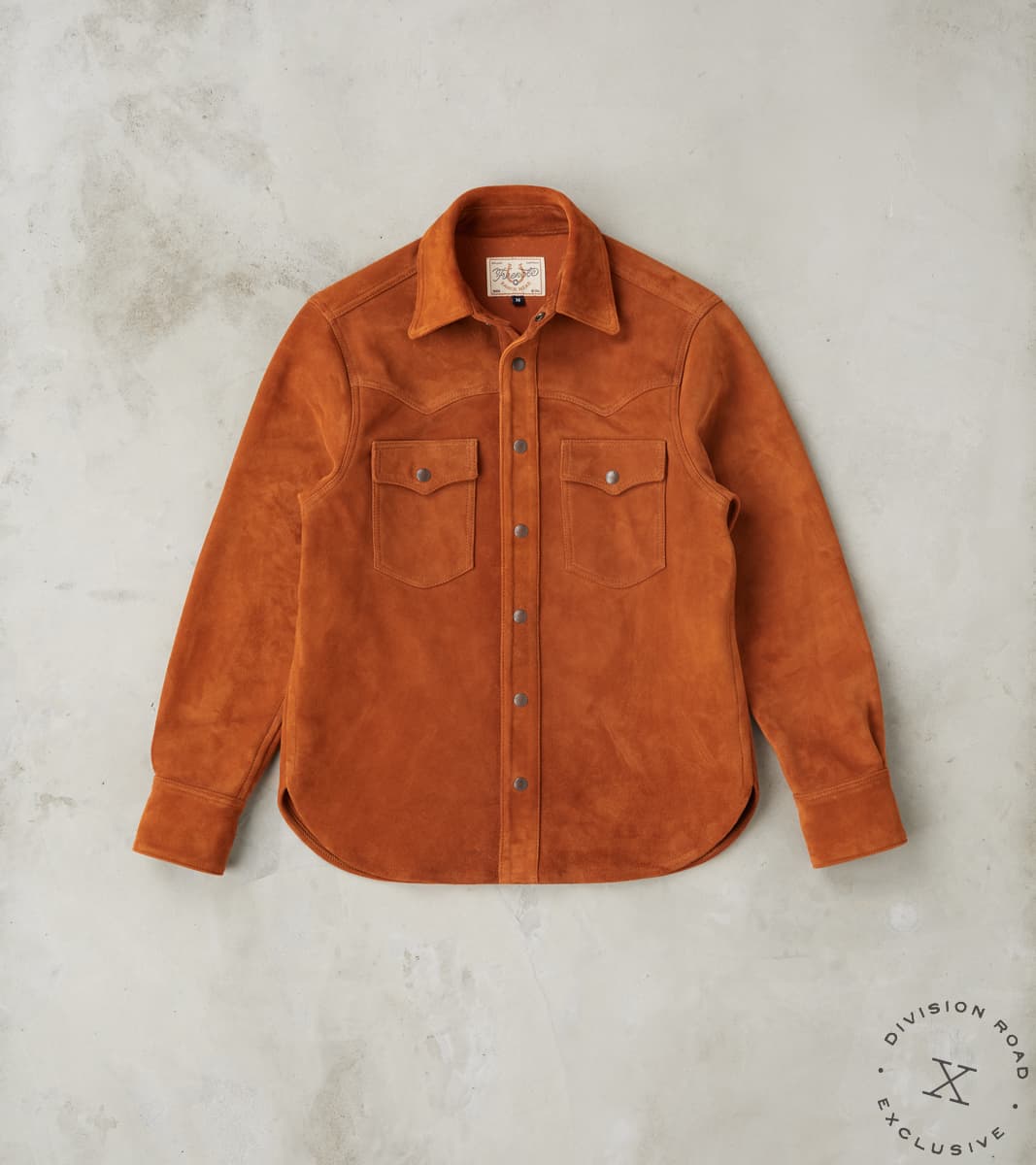 Freenote Cloth x Division Road Western Leather Scout - Italian Reversed Deerskin