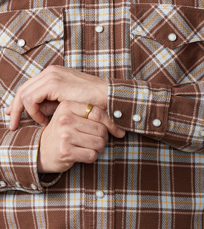 Western Scout - Archive Japanese Twill - Brown Plaid