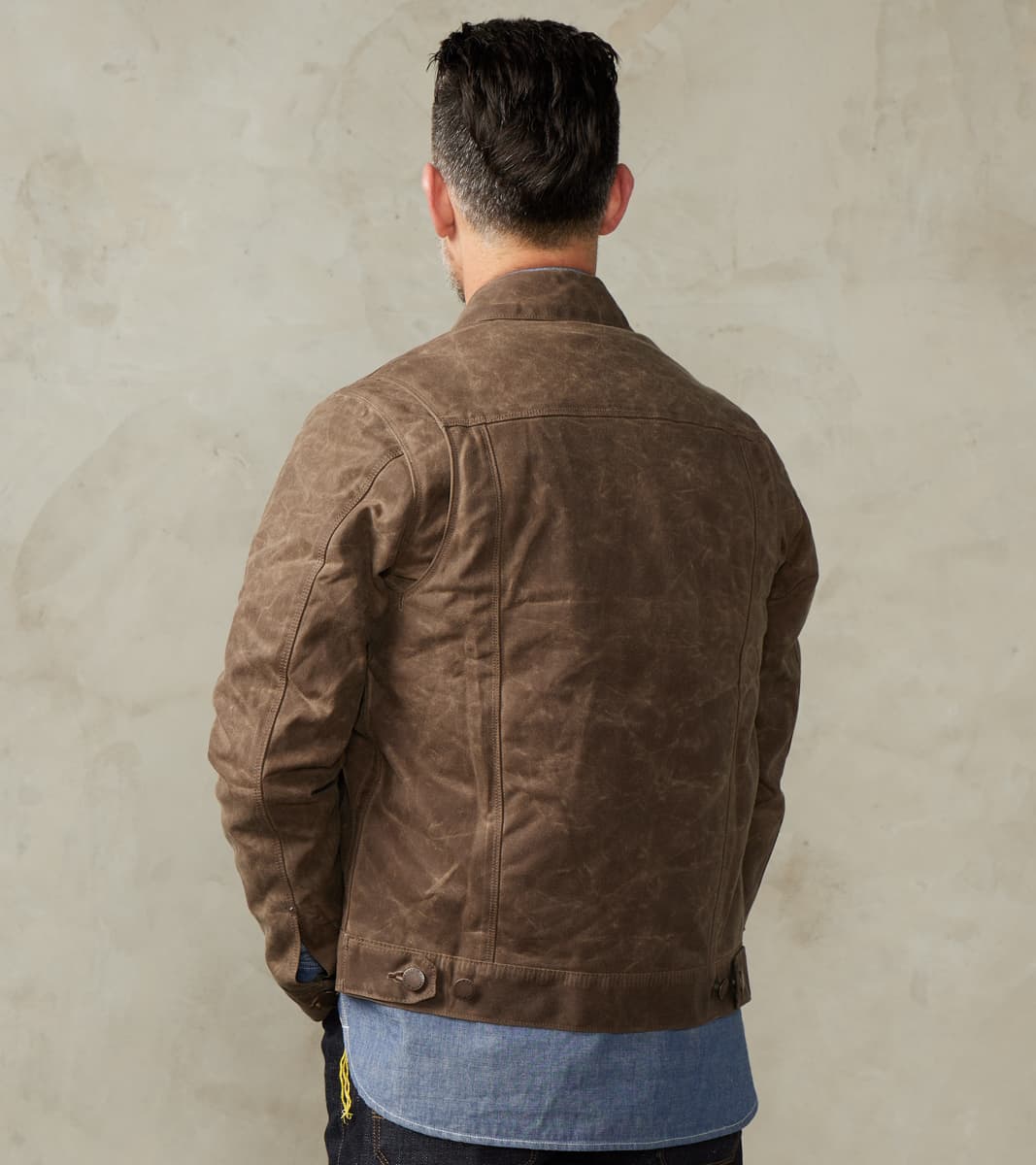 Riders Jacket - 10oz Martexin Waxed Army Duck - Oak