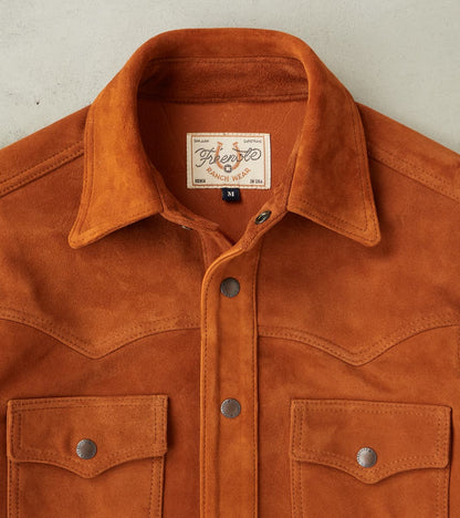 Western Leather Scout - Italian Reversed Deerskin - Harvest Brown
