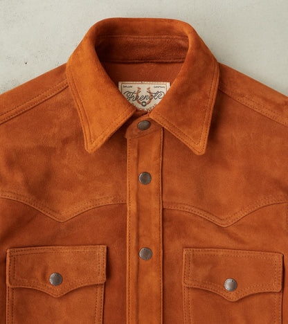 Western Leather Scout - Italian Reversed Deerskin - Harvest Brown