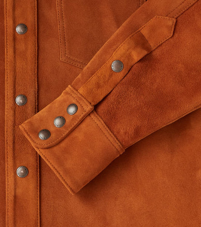 Western Leather Scout - Italian Reversed Deerskin - Harvest Brown
