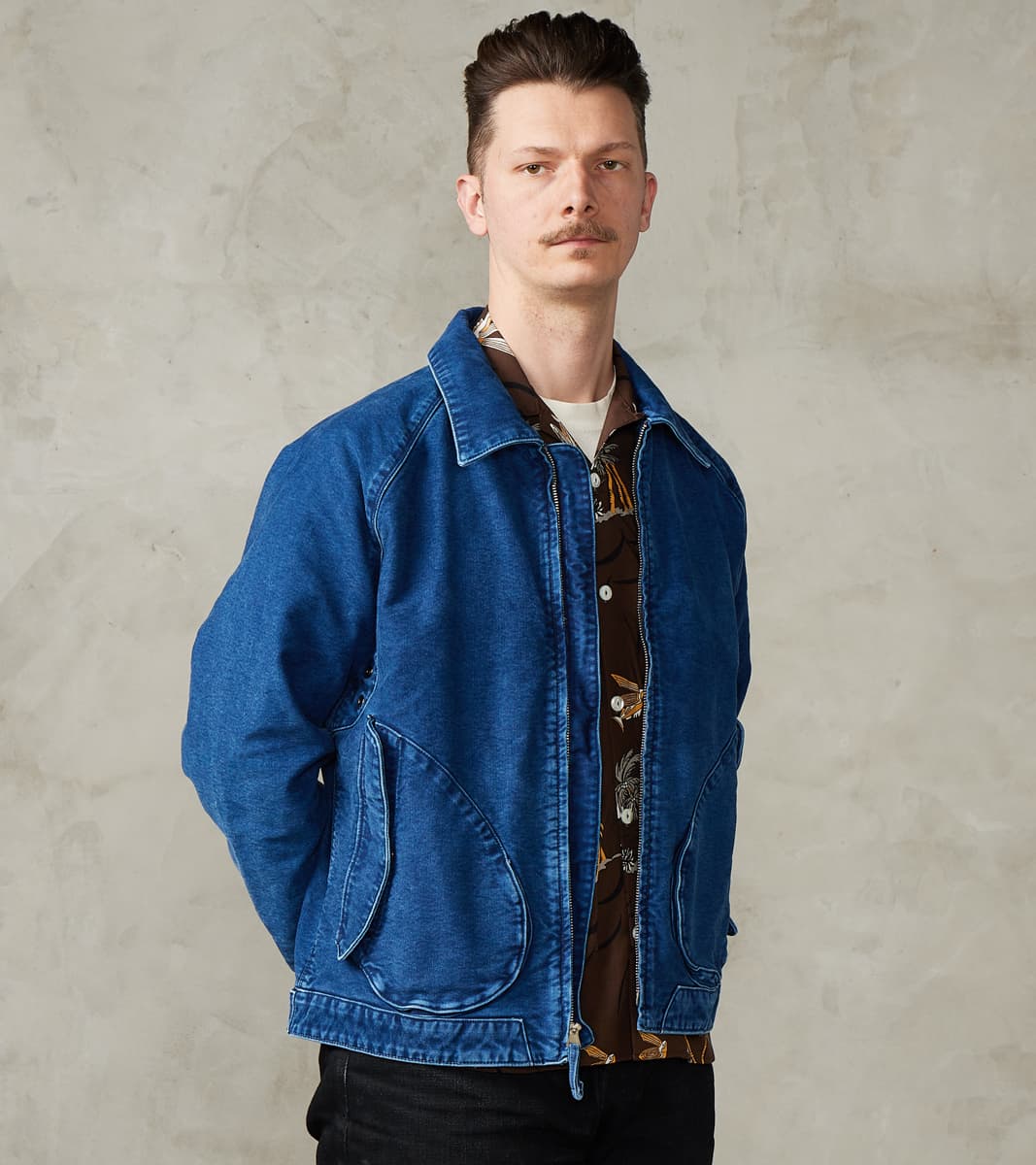 Freenote Cloth Mariner Light Jacket - 12oz Japanese Jungle Cloth - Sto…