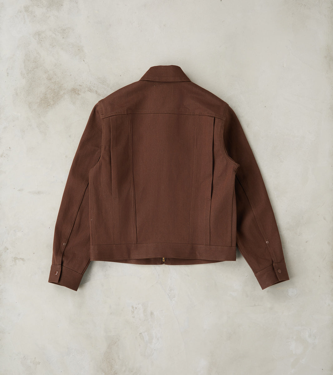 Faro Jacket - 15oz Japanese Denim - Dark Brown