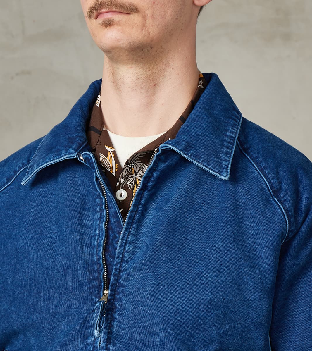 Mariner Light Jacket - 12oz Japanese Jungle Cloth - Stone Washed Indigo
