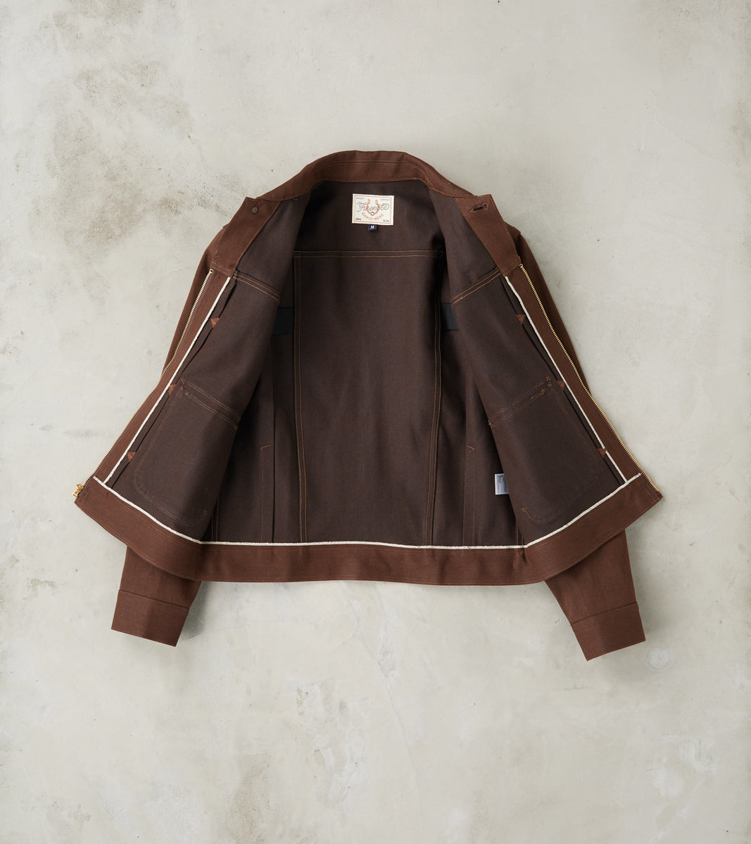 Faro Jacket - 15oz Japanese Denim - Dark Brown